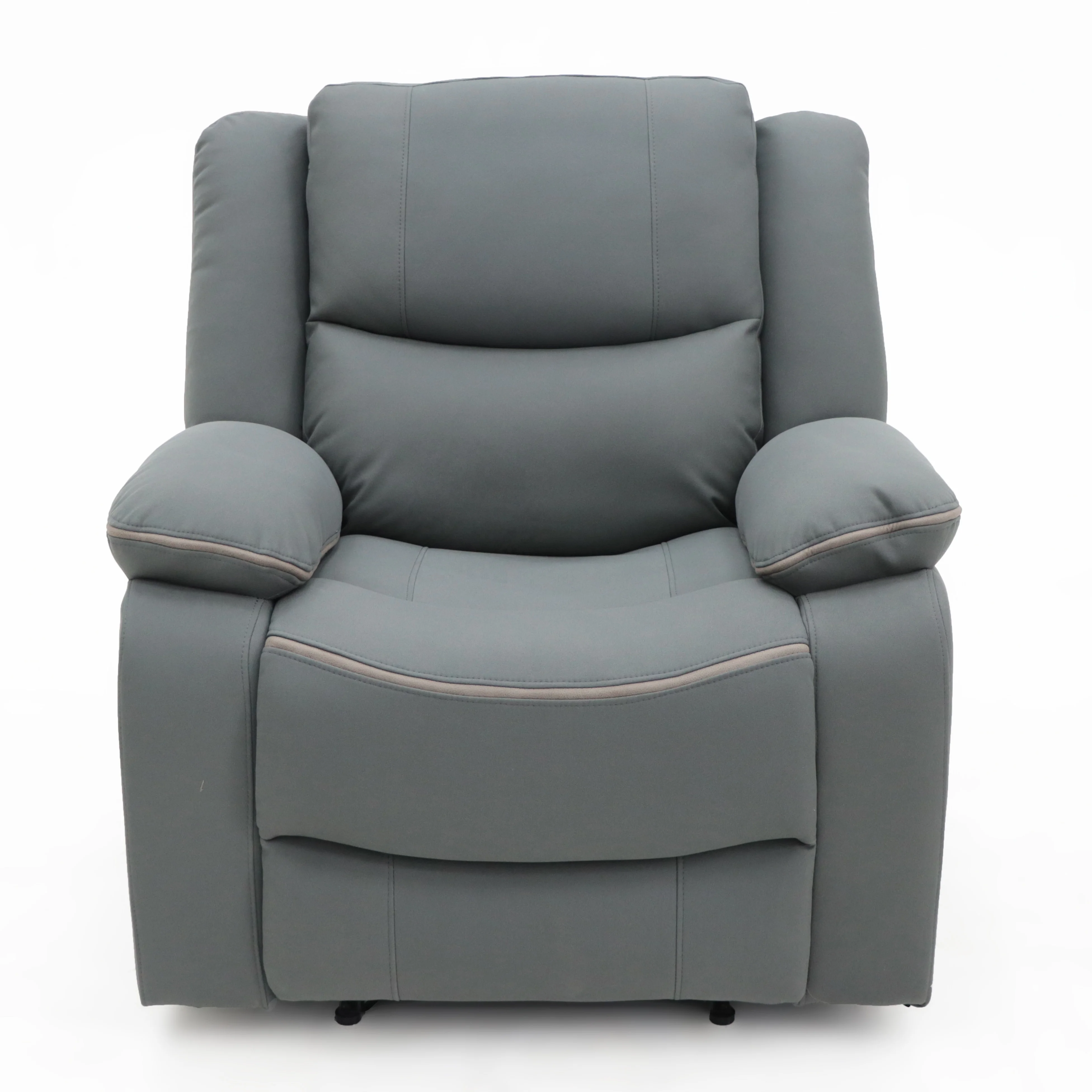 Geeksofa 3+2+1 Seater Good Leather Manual  Motion Recliner Sofa Set Reclinable For Living Room Furniture