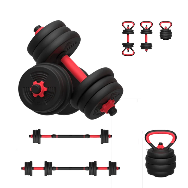 Heavy quickly gym equipment fitness 15kg/20kg/30kg/40kg/50kg adjustable  barbell and dumbbell set