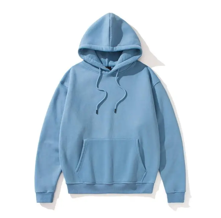
Wholesale custom logo sweatshirts unisex men women long sleeves organic cotton oversized plain hoodies pullover sweatshirt 