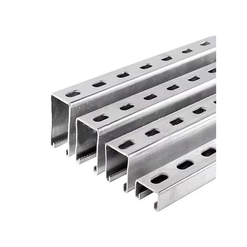 Factory directly sale Solid Pre-galvanized Plain Unistrut U profile Unistrut Strut Channel For Support