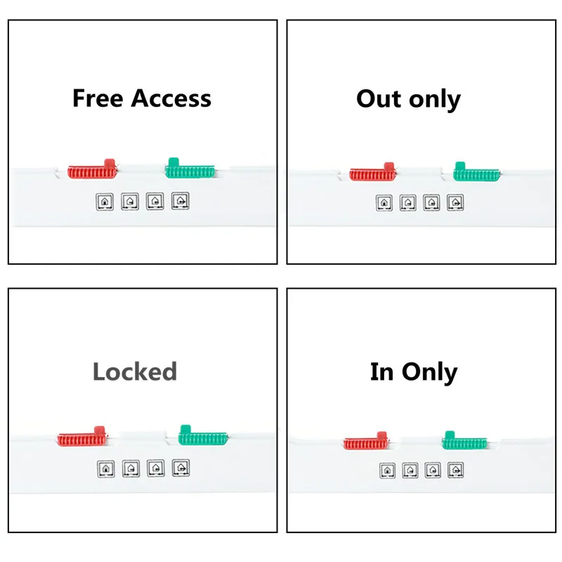 2023 Pet Cat Hole Large Dog House Door Sliding 4 Way Locking Large Cat Dog Room Door for Interior Exterior Doors