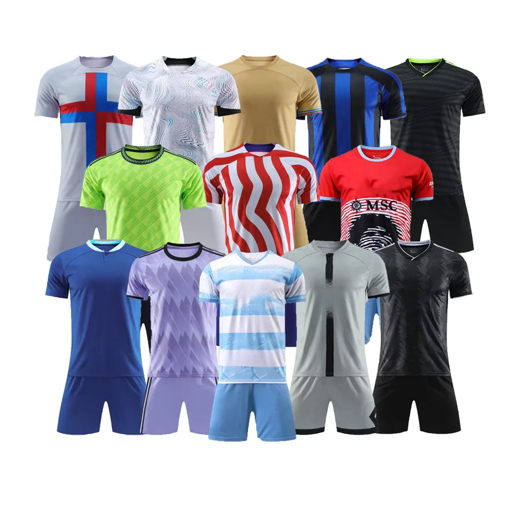 Thai Quality Club Soccer Jerseys Custom Sublimation Football Shirt Men Soccer Uniform