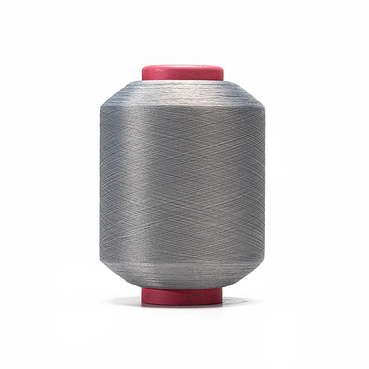 
100% polyester recycled ring spun yarn polyester spun color yarn for knitting 