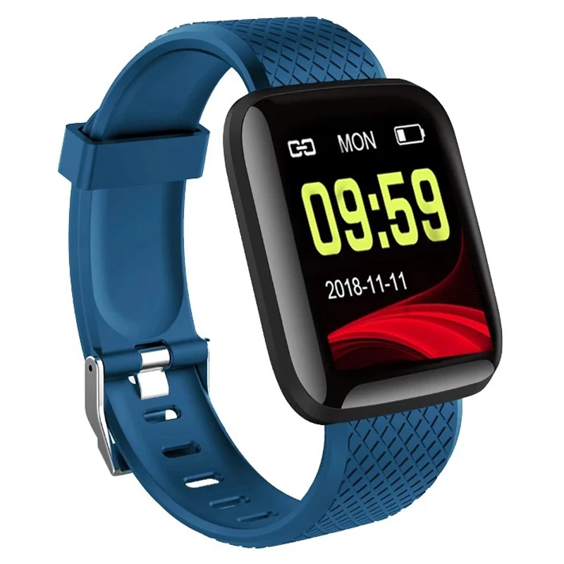 2022 New Smart Watches 116 Plus Smart Wristband Sports Fitness Band Waterproof Smartwatch Support Heart Rate Blood Oxygen Watch