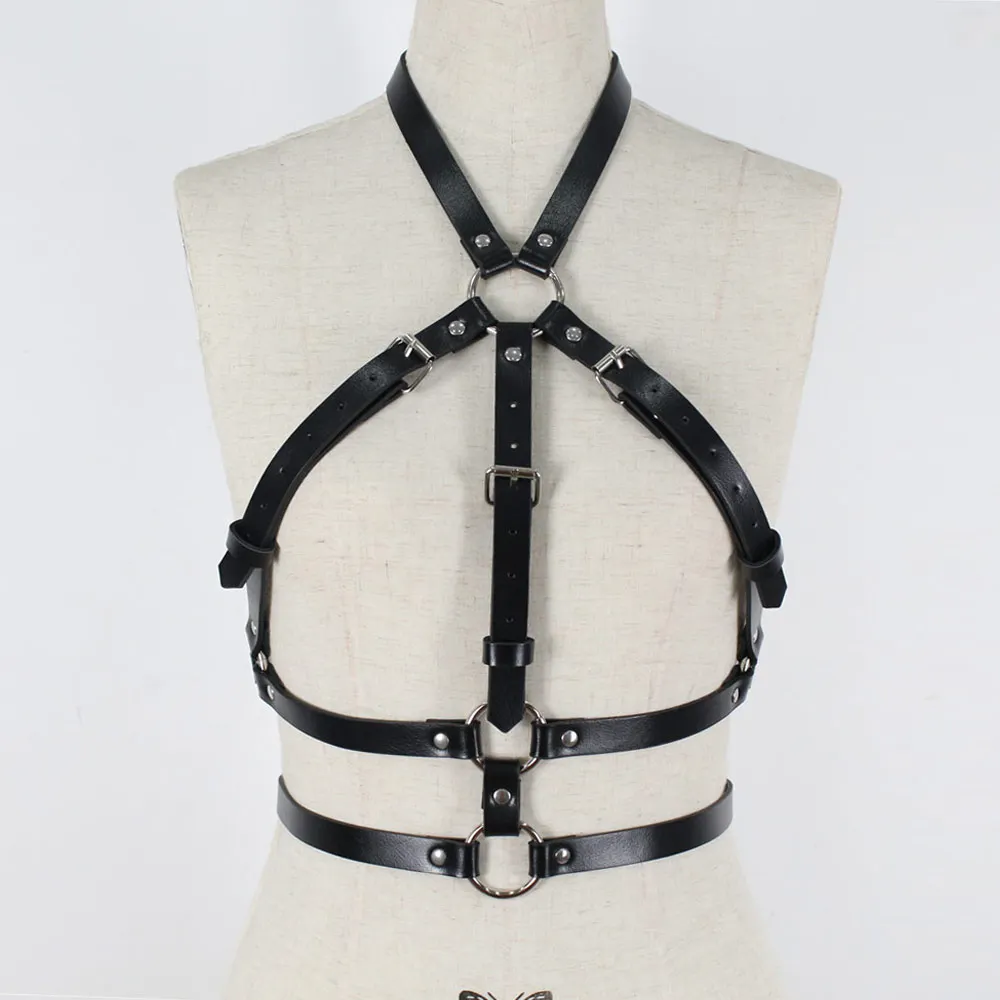 
Body Chest Harness Waist Harajuku Belt Bandeau Lingerie Halter Caged lenceria Bra Adjustable Strap for Women 