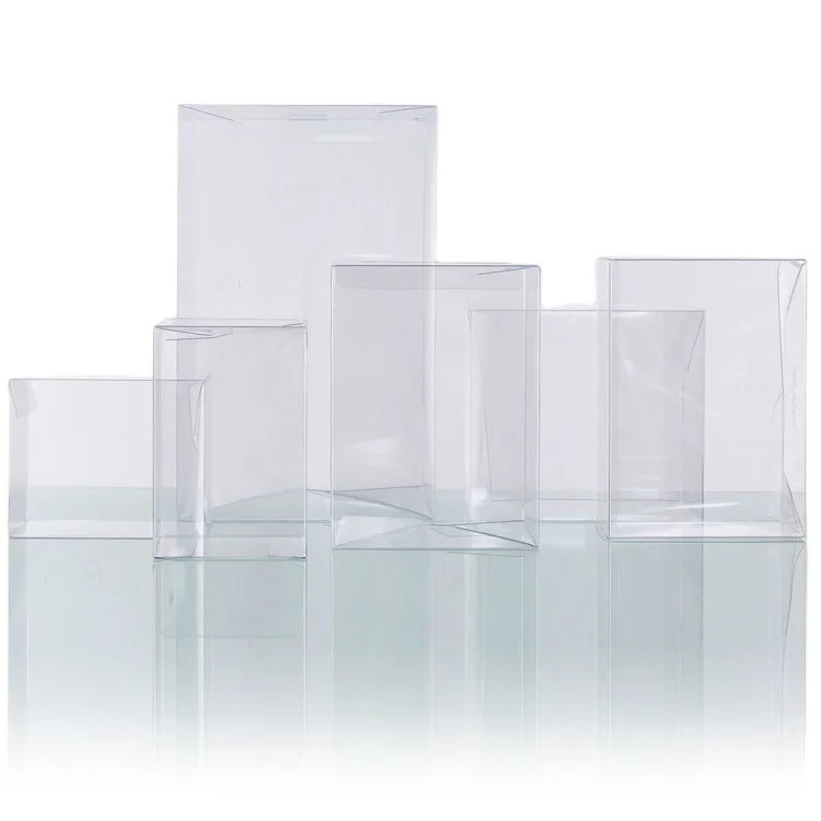 Custom Transparent Clear PVC Plastic Packaging Folding plastic Box with printed logo for toy action figure