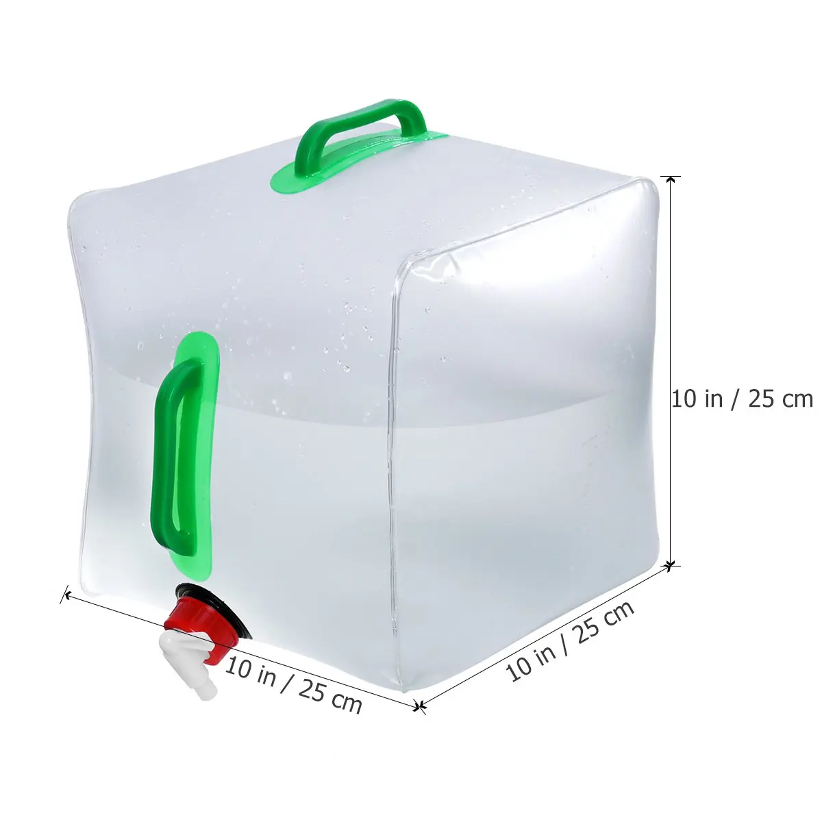 Hiking Camping Accessories Collapsible Water Bucket Folding Water Container With Tap