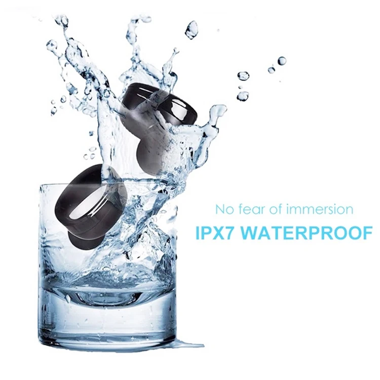  Собственная модель OEM водонепроницаемые IPX7 TWS BT 5 0 наушники bluetooth с шумоподавлением