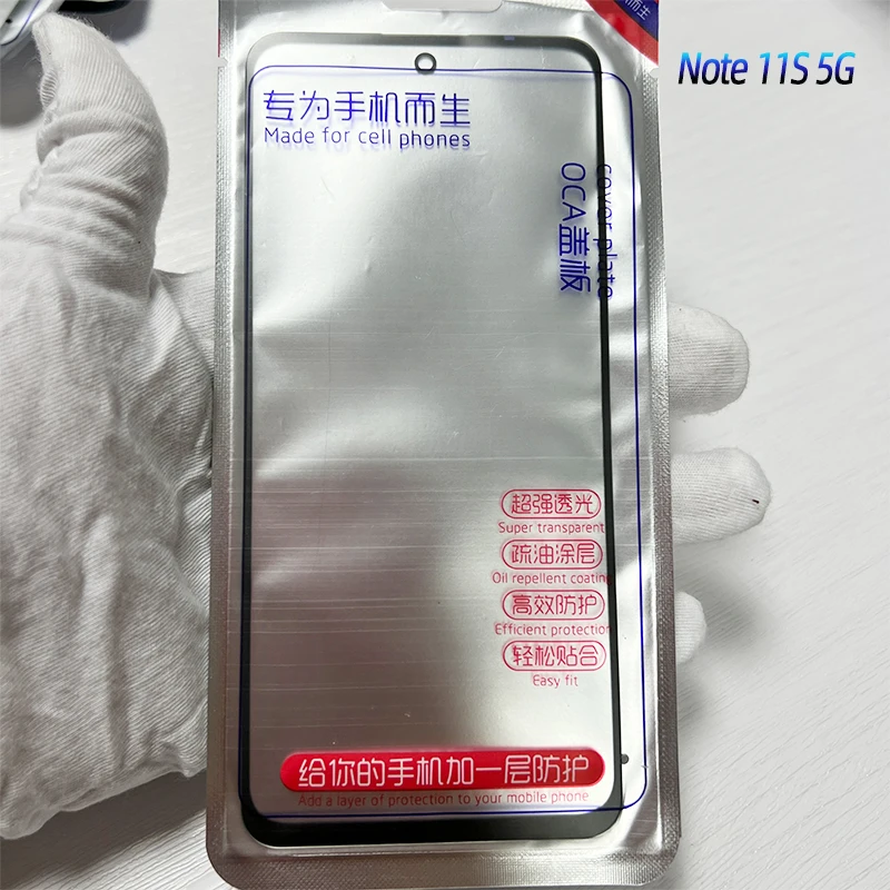 Лидер продаж переднее стекло + ламинированное OCA для Xiaomi Redmi mi Note 11s 12 poco F4 11 Pro внешний ЖК-дисплей ремонт сломанного
