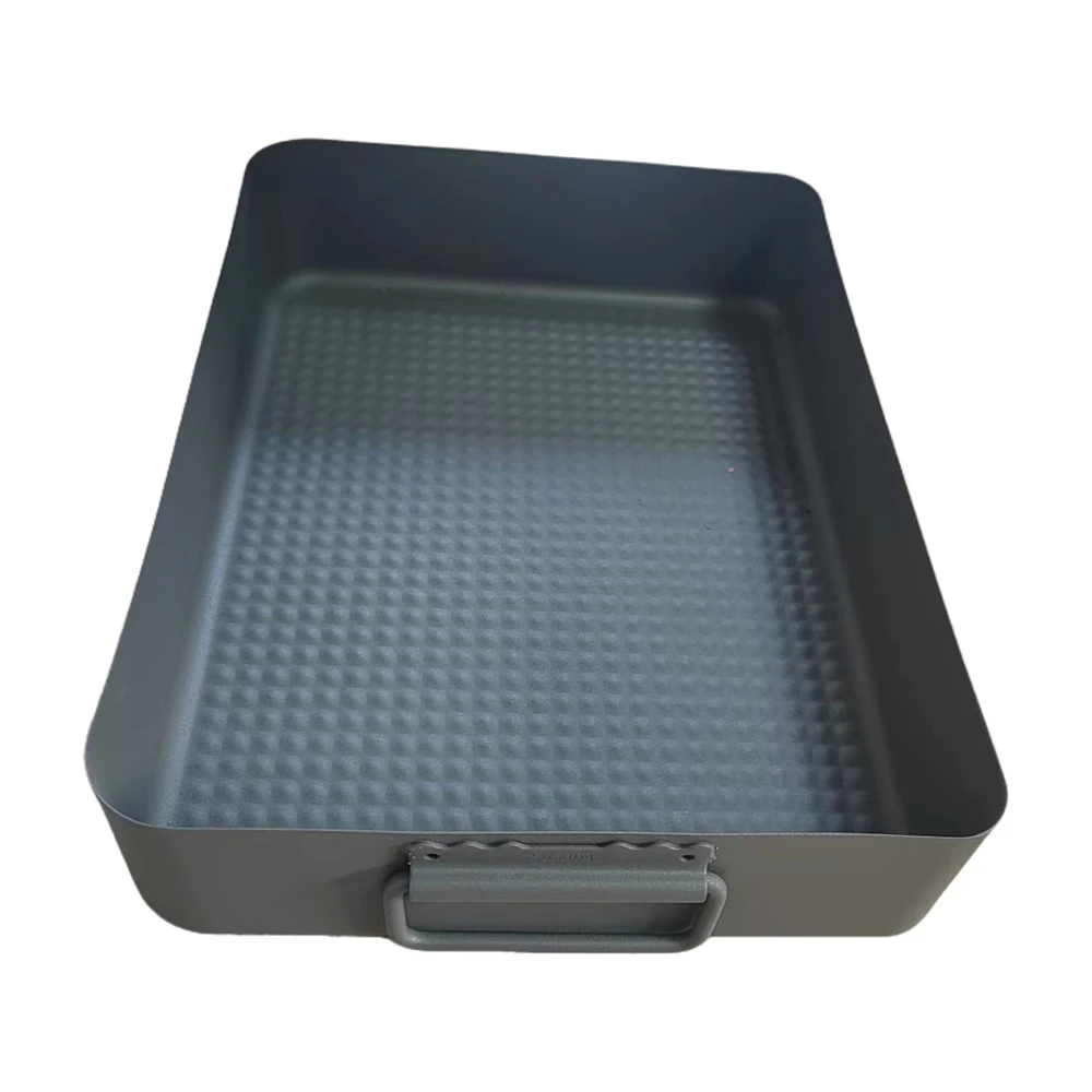 Manufacturers Rectangle Serving Metal Tray Deep Drawing Service Parts , Hydraulic Iron Steel Custom Rolling Storage Pan Tray