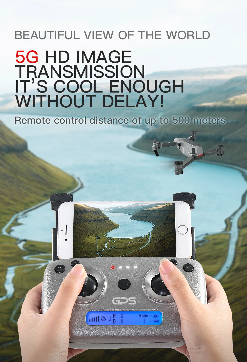 SG907 GPS Дрон 4K HD Регулировка двойной камеры широкий угол 5G WIFI FPV RC Квадрокоптер Профессиональный