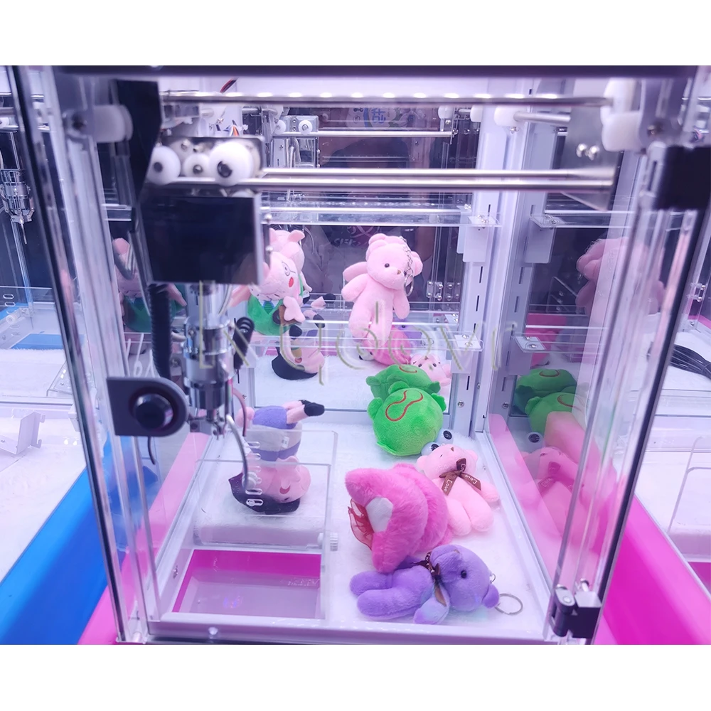 Australia cheap wholesale custom mini coin operated arcade gift doll plush toy game crane claw machine for sale in dubai