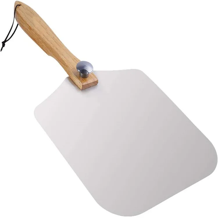 Aluminum Pizza Peel With Foldable Bamboo Handle