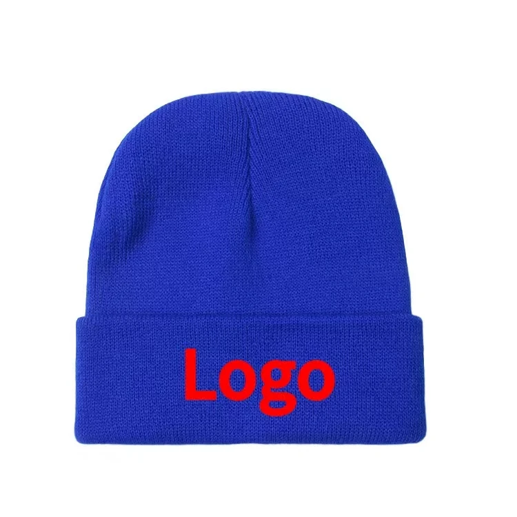 Wholesale Custom Beanies Hat European And American Letters Knitted Cap Fashion Jacquard Warm Beanie Cap