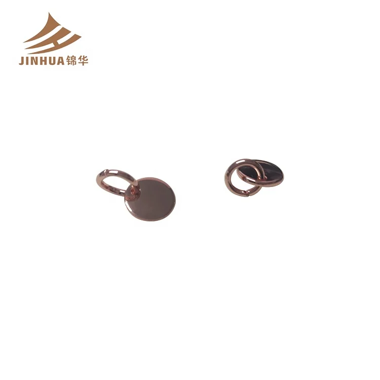 Environmental Custom Brand Metal Logo Tag Clothing Sewing Labels for Garment / Swimwear