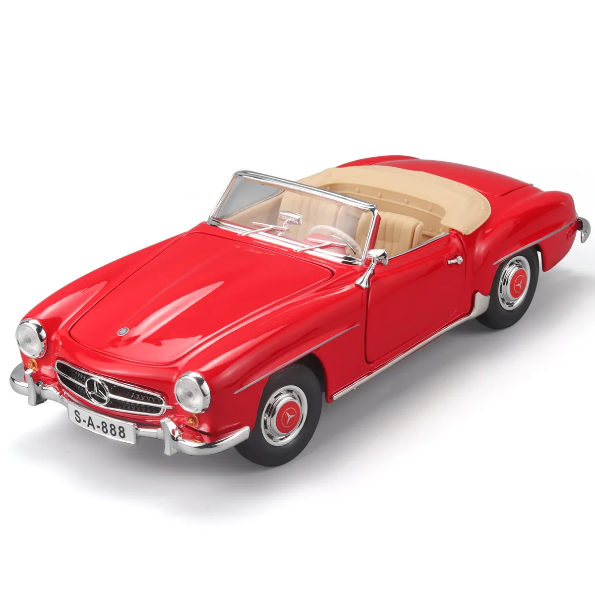 Maisto 1:18 Mercedes-Benz 190 alloy car model retro classic car collection toy decoration live hot sale