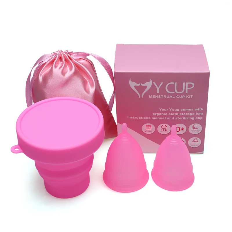 J1105 High Quality Female Period menstrual cup /custom silicone  menstrual cup