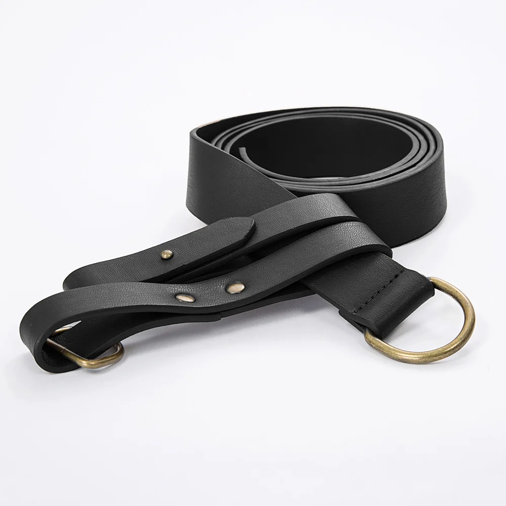 SL000132 SD ботинки в стиле унисекс; Женские и мужские пояс полиуретановая кожа 145 см Средневековый Ренессанс