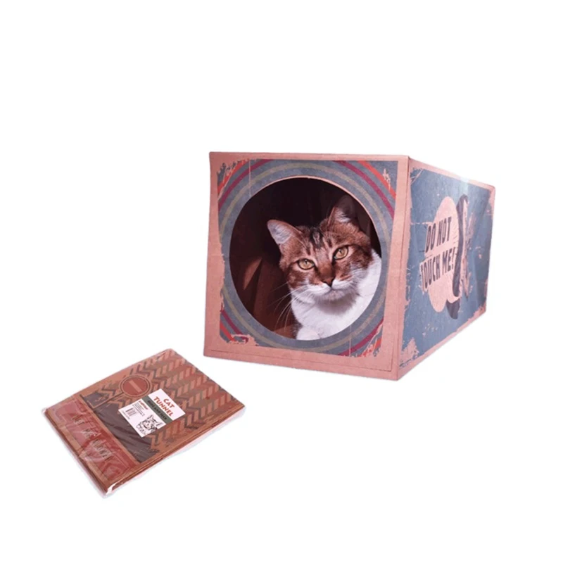 Складной тоннель для кошек, бумажный тоннель для кошек, игрушка