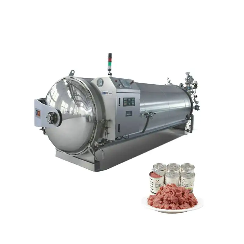 Spray type steam fish canned food sterilization retort autoclave