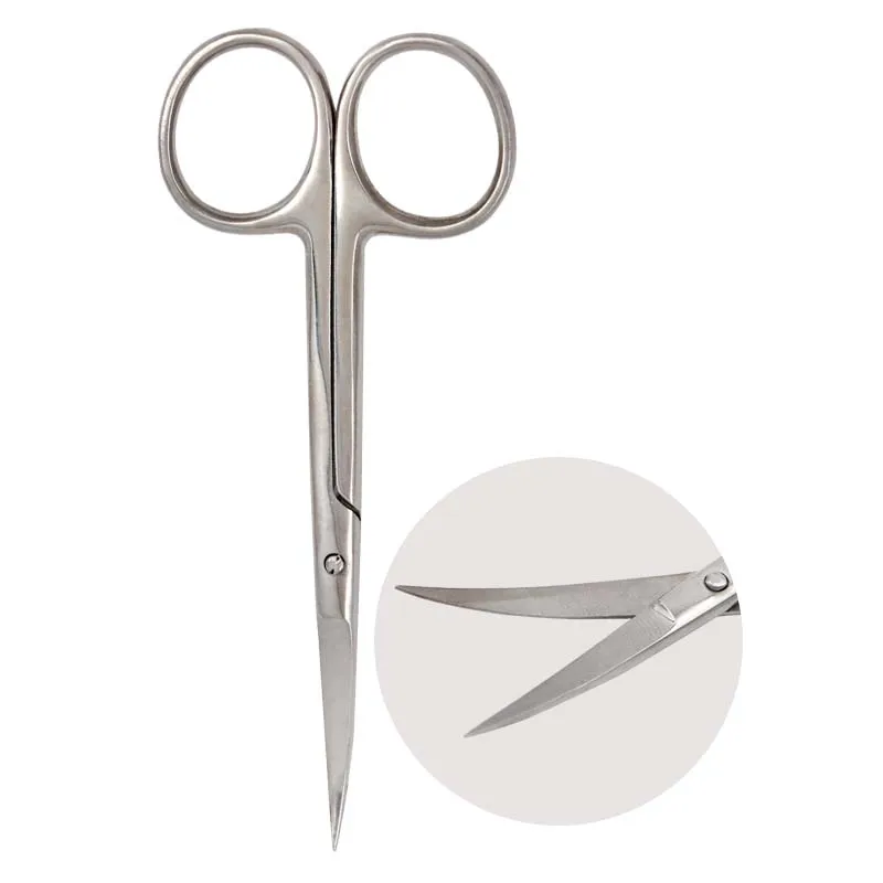 RTS 10cm Curved Sharp Dental Dissecting Scissor Stainless Steel Dental Surgical Medical Scissor