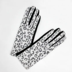 Winter Soft Warm Women Suede Gloves Full Finger With Cuff Trim Cuff Outdoor  Protective lady Gloves