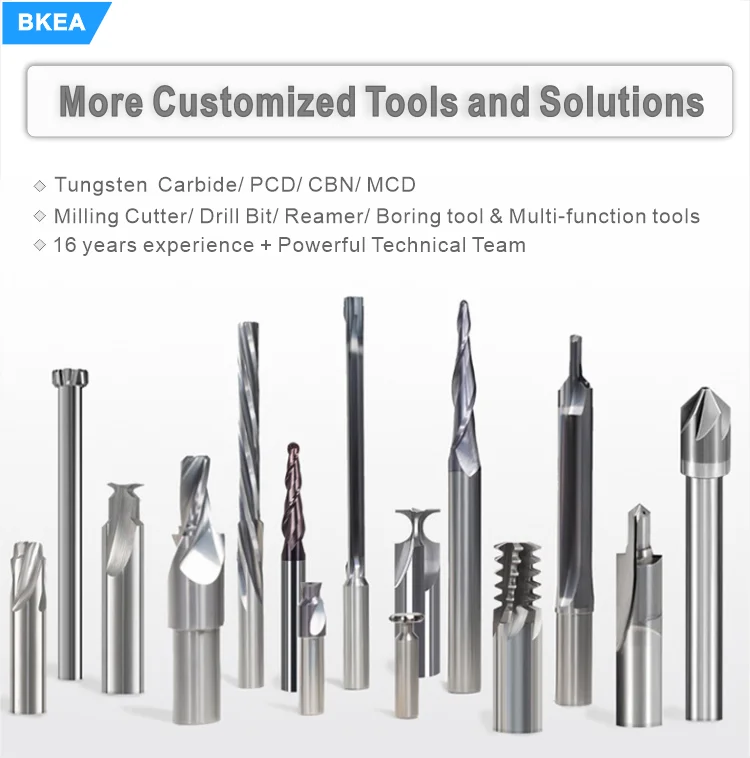 Customized High Precision Cemented carbide reamer or Steel PCD Drilling Reamer Tools Diamond Tools Adjustable Reamer for Metal