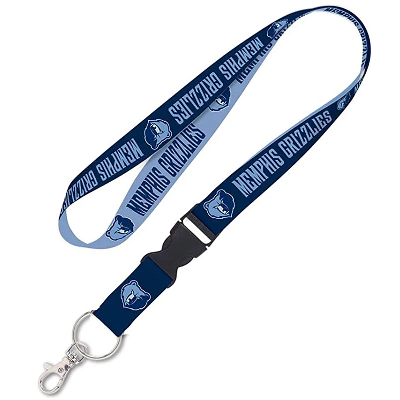 High quality polyester lanyard all 30 basketball team NBA lanyard Oklahoma City Thunder lanyard with custom
