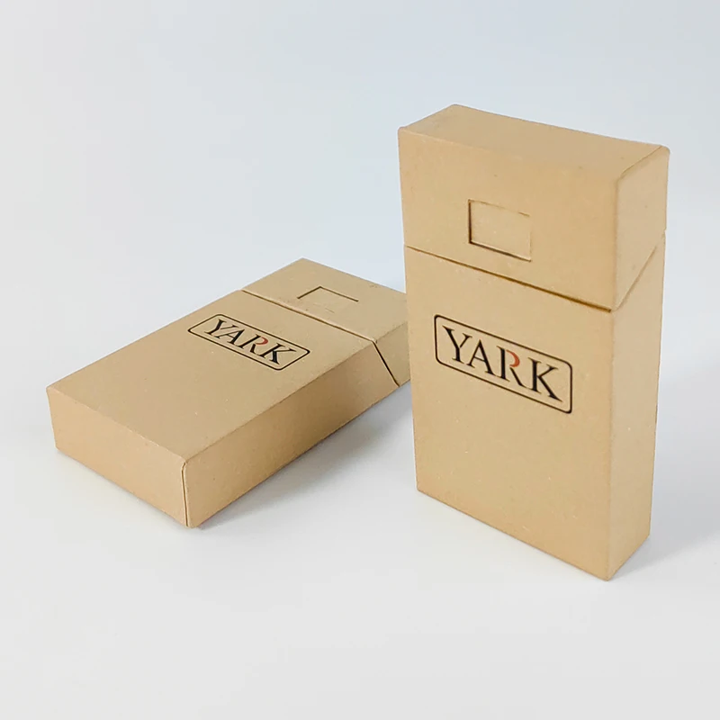 Custom Child Resistant Kraft Paper 10 Packs Cardboard Case Child Proof Biodegradable Cigarette Style Packaging Container Boxes
