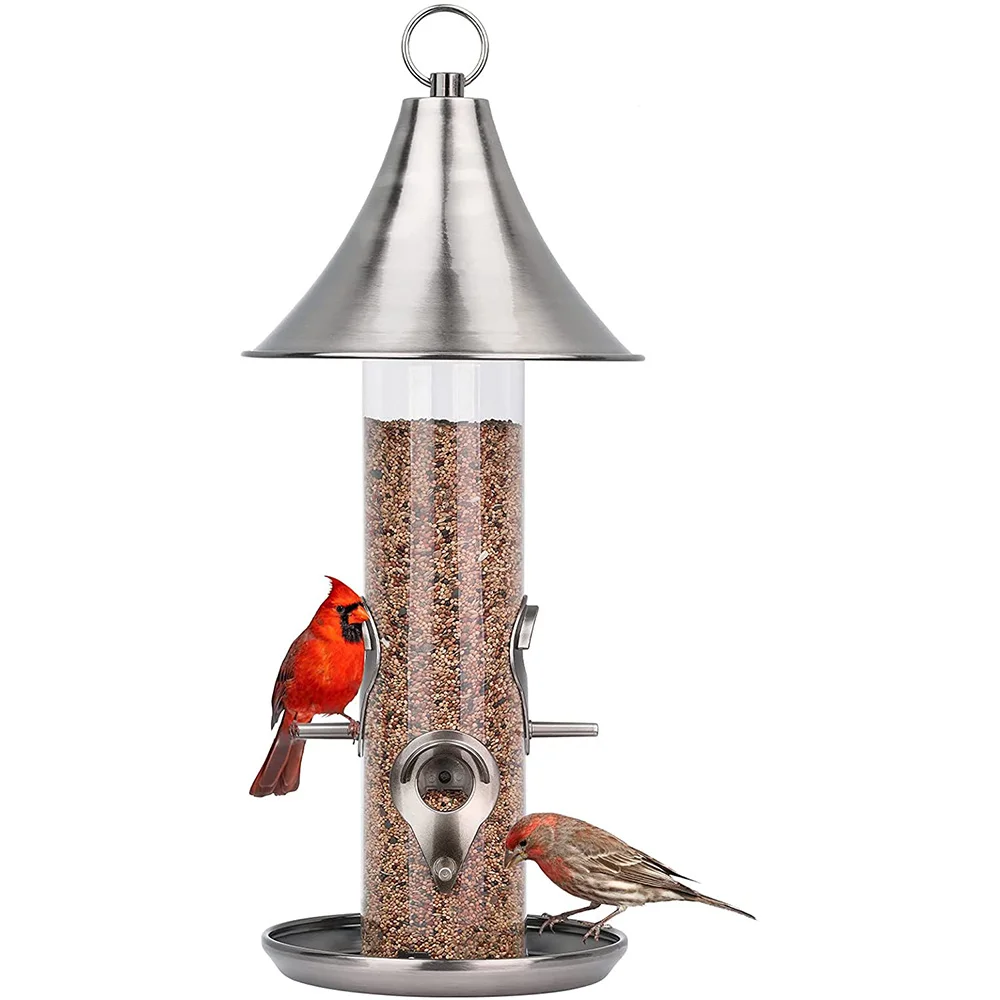 Bird Feeders for Outside Hanging Metal Parts Tube