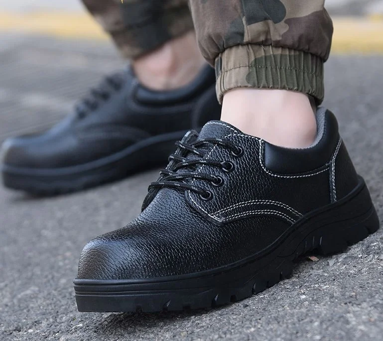 New fashion light weight breathable work steel toe anti-smash and anti-puncture safety shoes