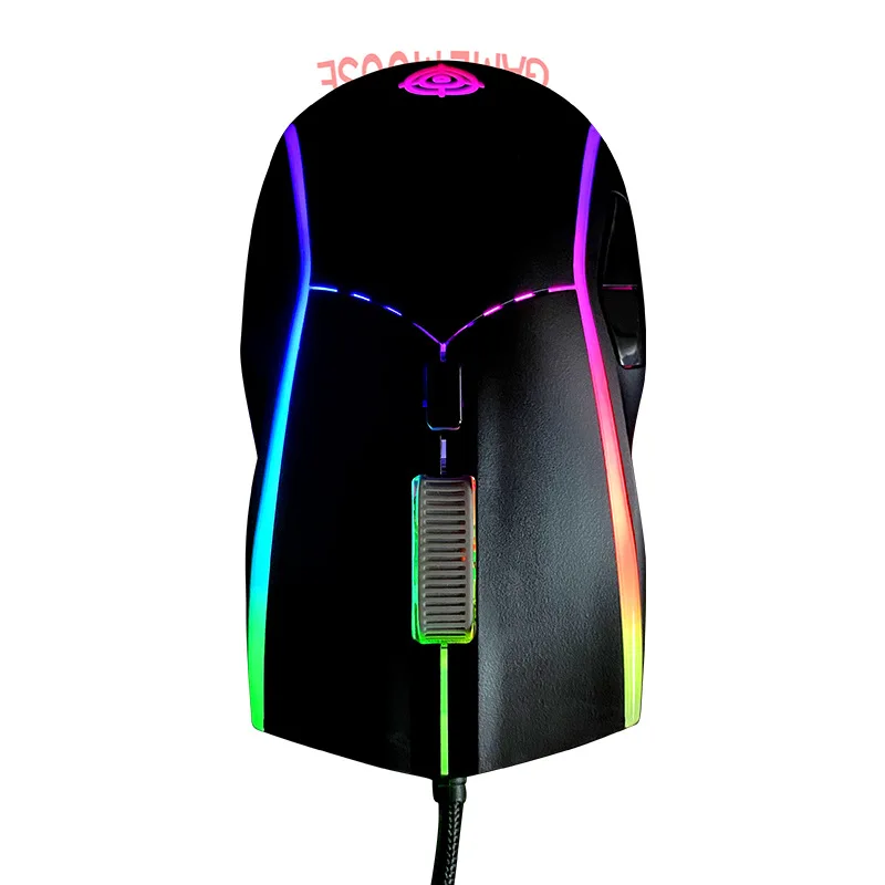 New Ergonomic Optical Mouse 3200DPI Adjustable 7D Backlight Wired Gaming Mouse For Computer Notebook