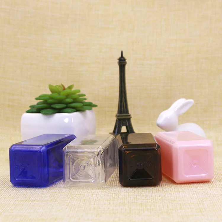 50ml square Travel Split bottling  pink mini Butterfly lid shampoo Split bottling bottle custom plastic bottles wholesale