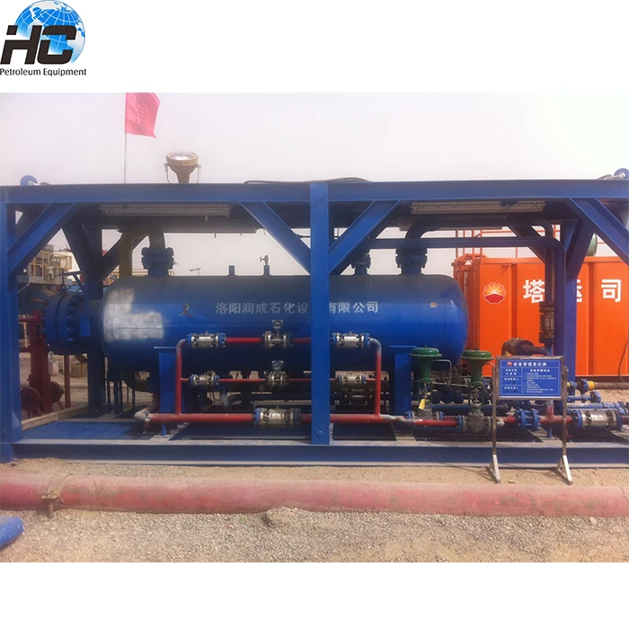  China made ASME 3-phase horizontal separator / gravity