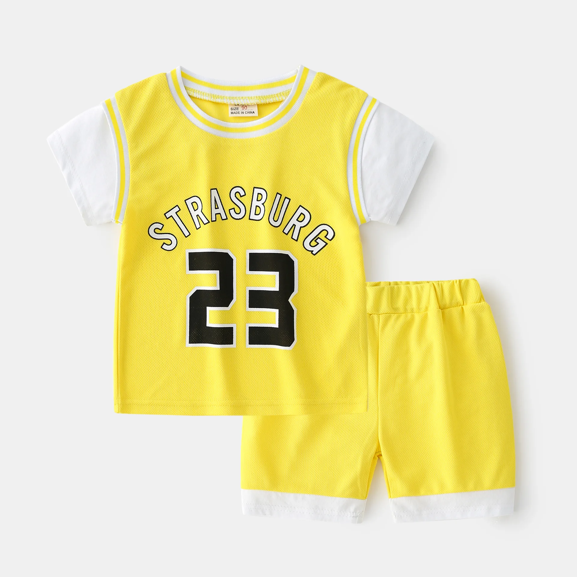 Basketball sport suit kids casual track suit for children 2 pieces set boys clothing sets