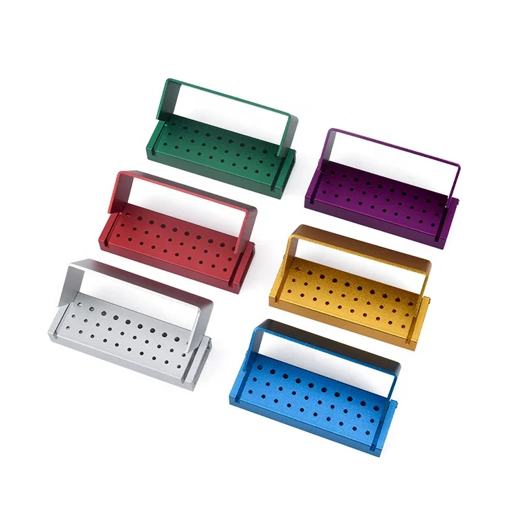 30 Holes Dental Burs Holder Block Dental dental bur Endo Box