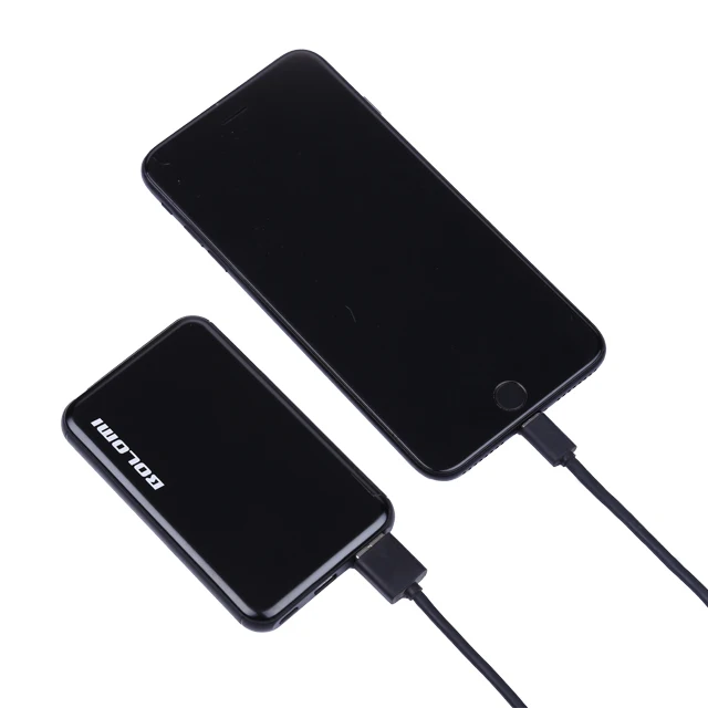 2020 New Arrivals Portable Powerbank Ultra-thin Polymer Custom Your Own Logo Mini Wireless Charger 5000 Mah Mobile Power Bank