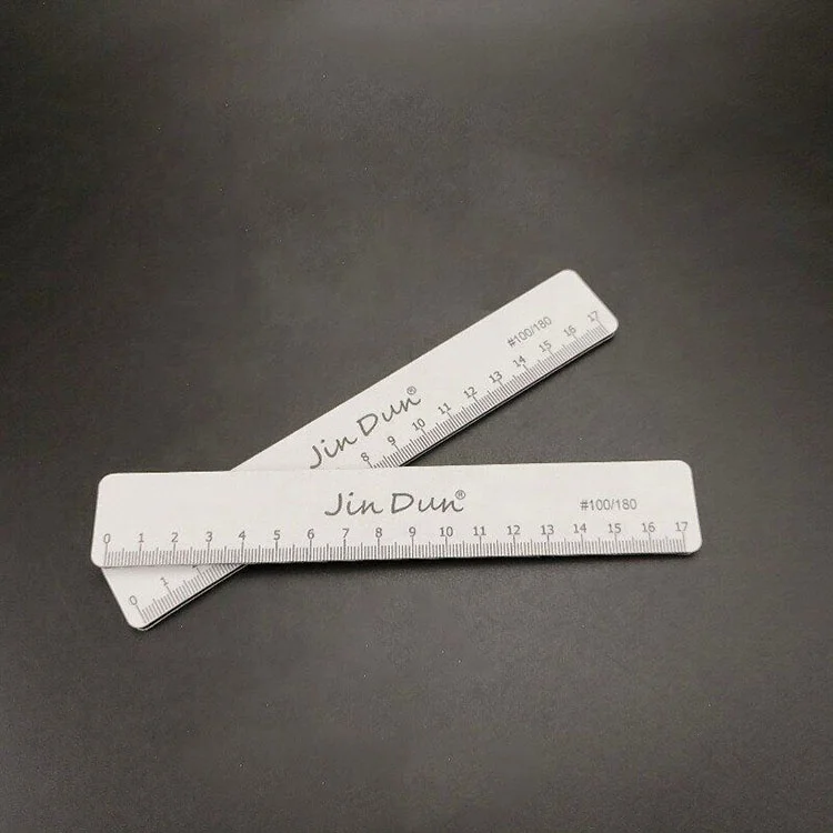 Factory Price Top Quality Many Grits Nail File Washable Gray Square Files Custom Printed Half Moon Foam File