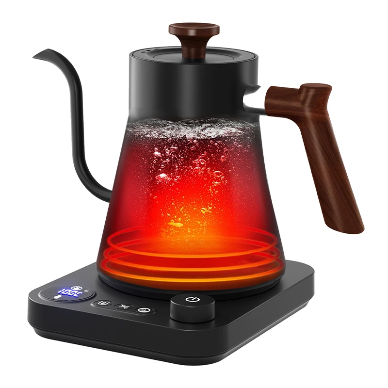 Stainless Steel Coffee Teapots Kettle and Electric Teapot Pour Over 1L Electric Tea Pot Kettles with Temperature Control