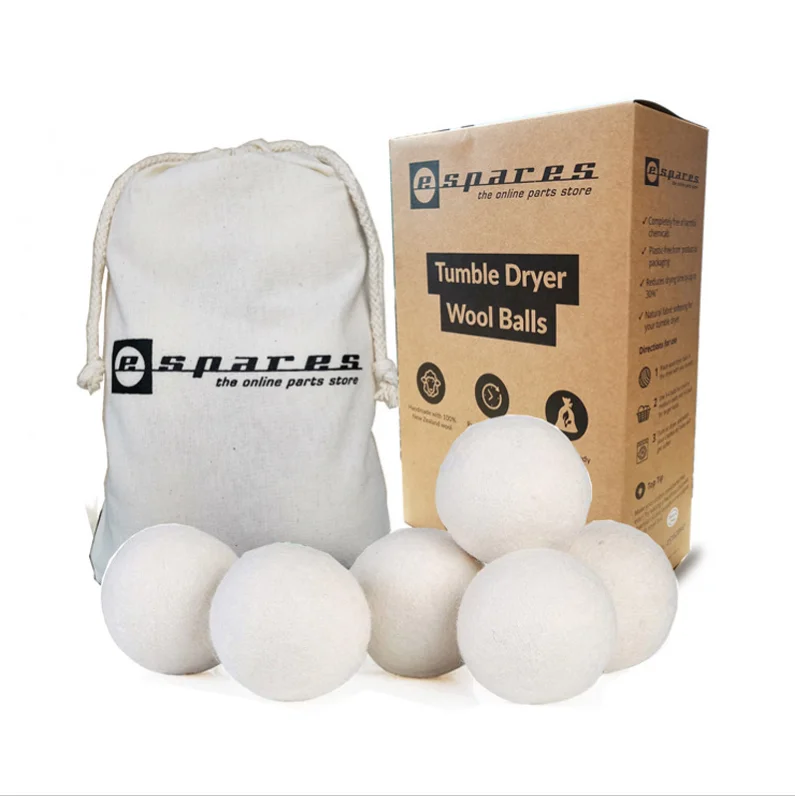 Trending Products 2024 New Arrivals Premium Organic Tumble Wool Laundry Drying Ball/wholesale Natural 7cm Wool Balls Dryer