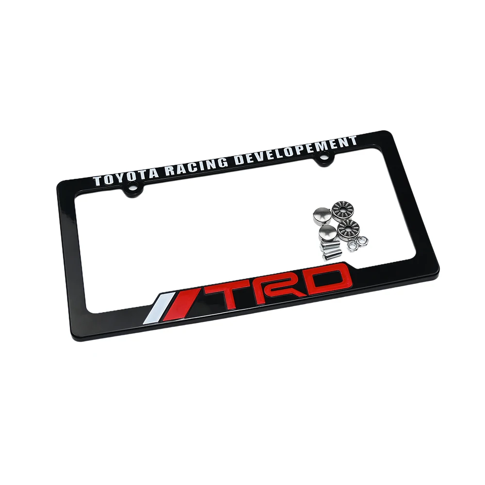 Customized Metal Stainless steel Blank Plate Number Holder License Plate Frames For Standard US Canada Size