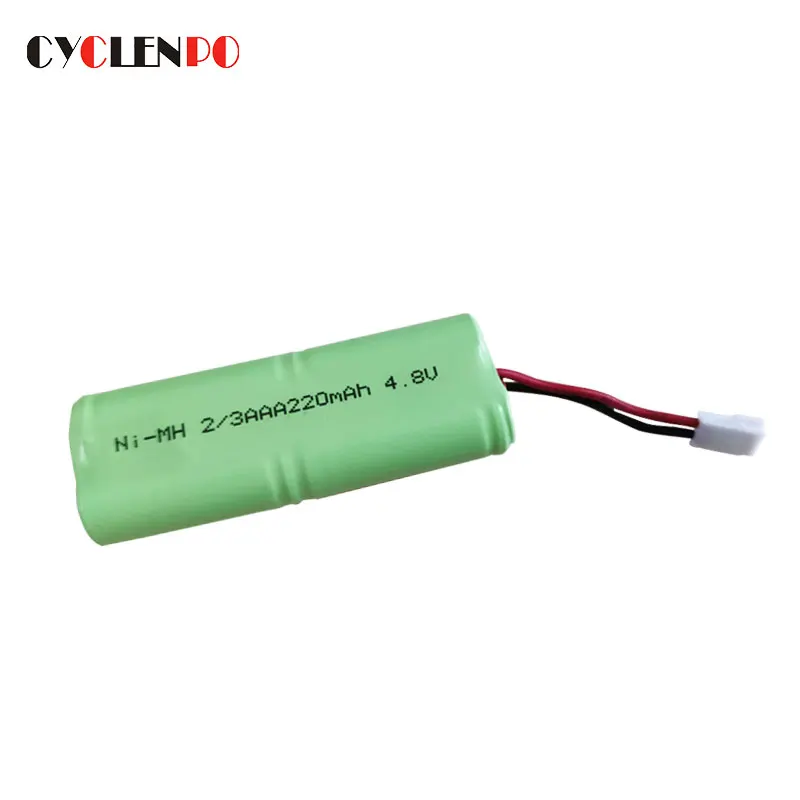 Rechargeable  2/3AAA nimh battery pack 4.8v 220mah for emergency tools etc