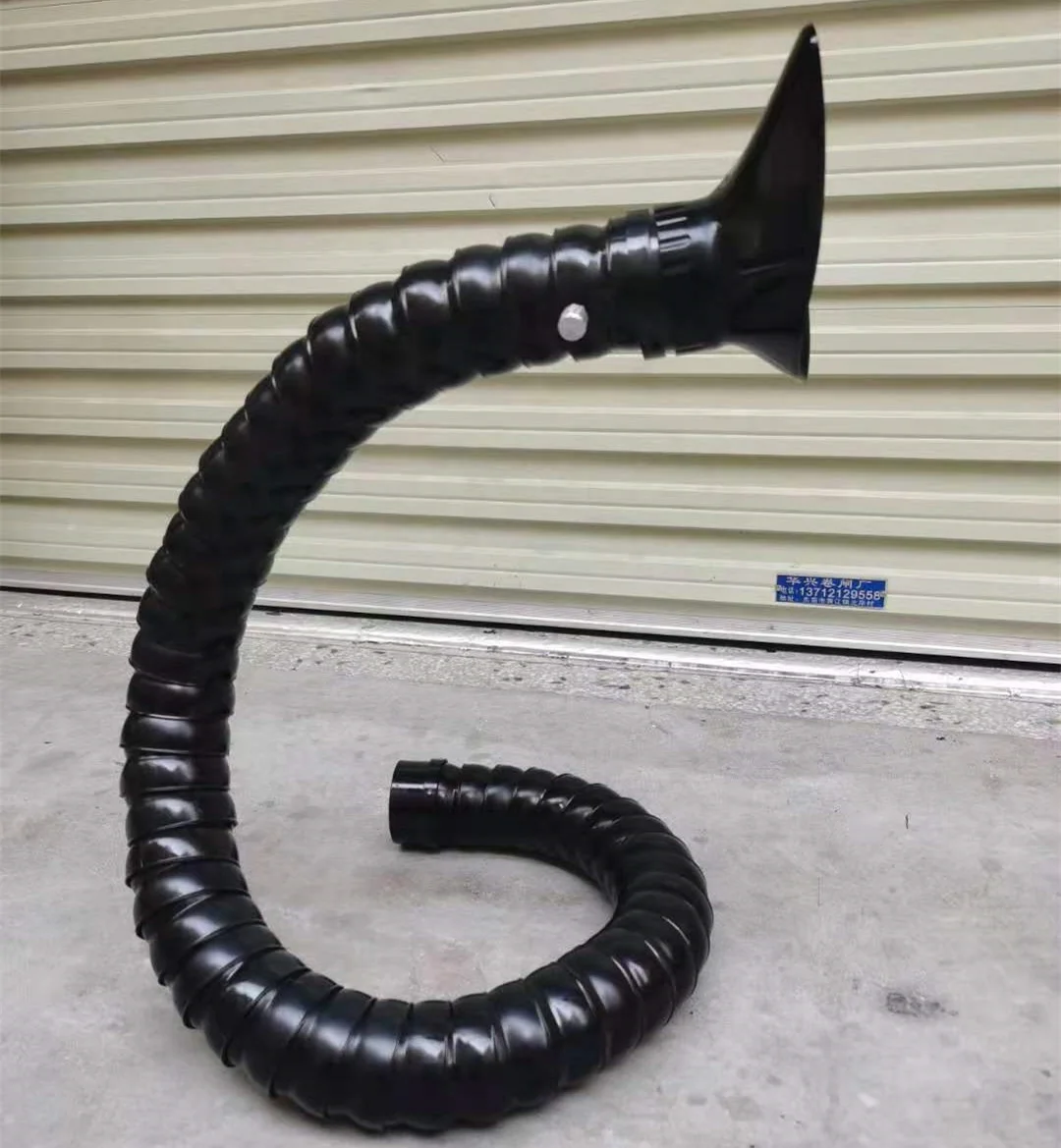 Industrial Adjustable dust removal ventilation exhaust Equipment Bamboo Arm Smoking Duct for Fume Extractor Welding