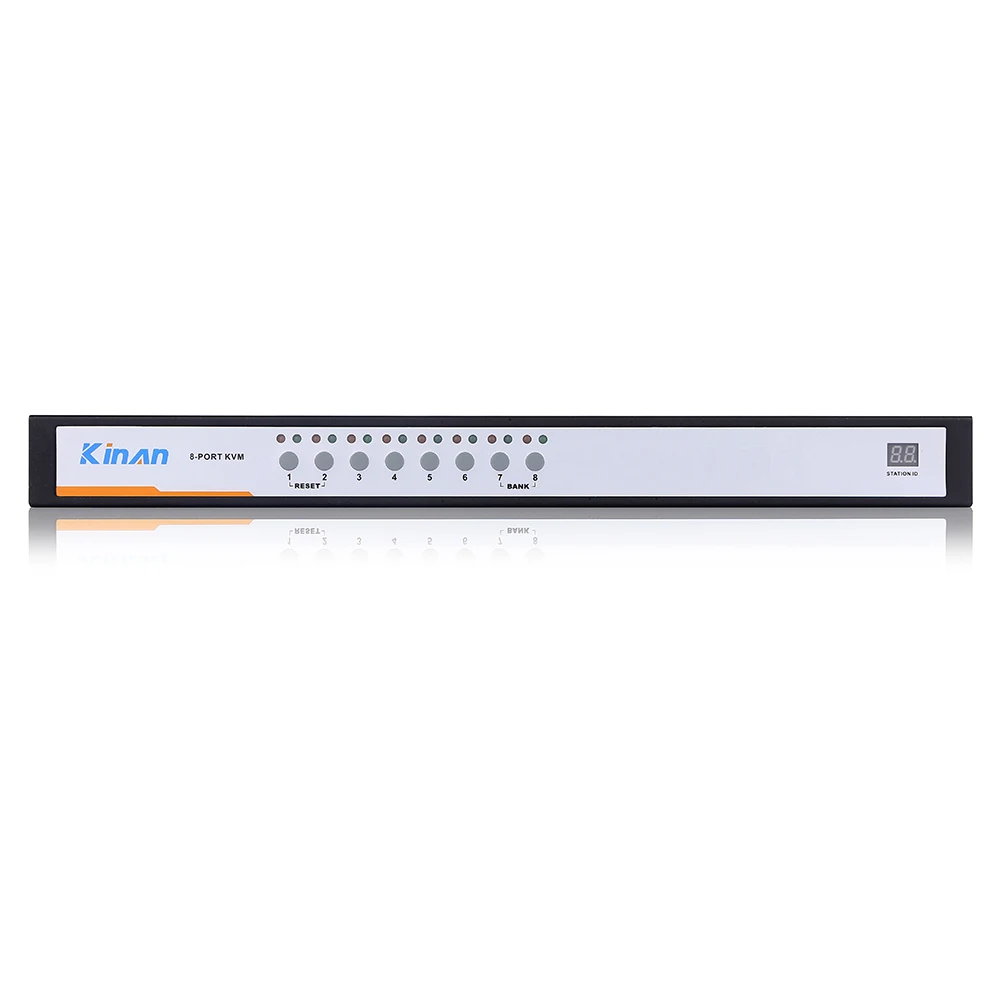 Newest Design Rack Mount 8 Port Usb Vga Kvm Switch 8 Port Rackmount Kvm Switches One USB Console Controls 8 Computers