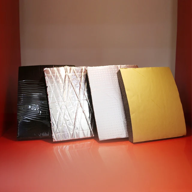 Aluminium coated closed cell natural rubber foam insulation sheet