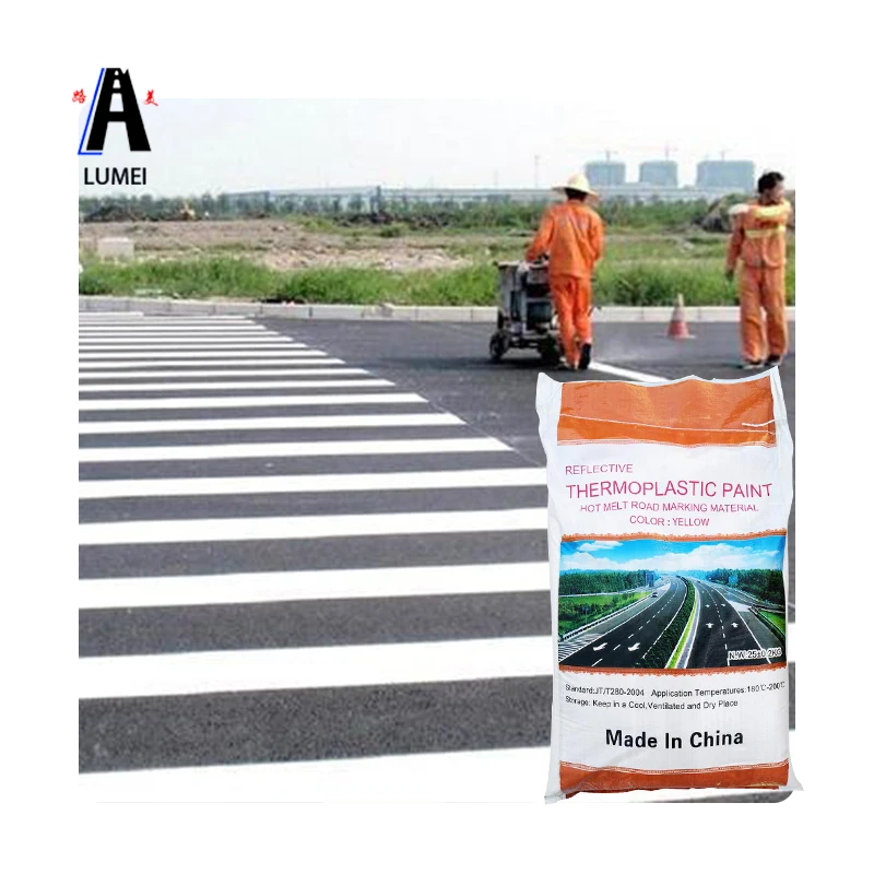 
Aashto Thermoplastic road marking paint with glass beads 
