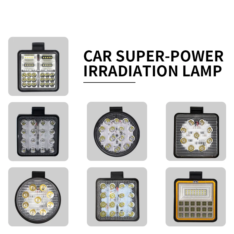 Long life 12V 24V 48W super bright LED work light waterproof ip68 suitable for car truck trailer camion bus boat