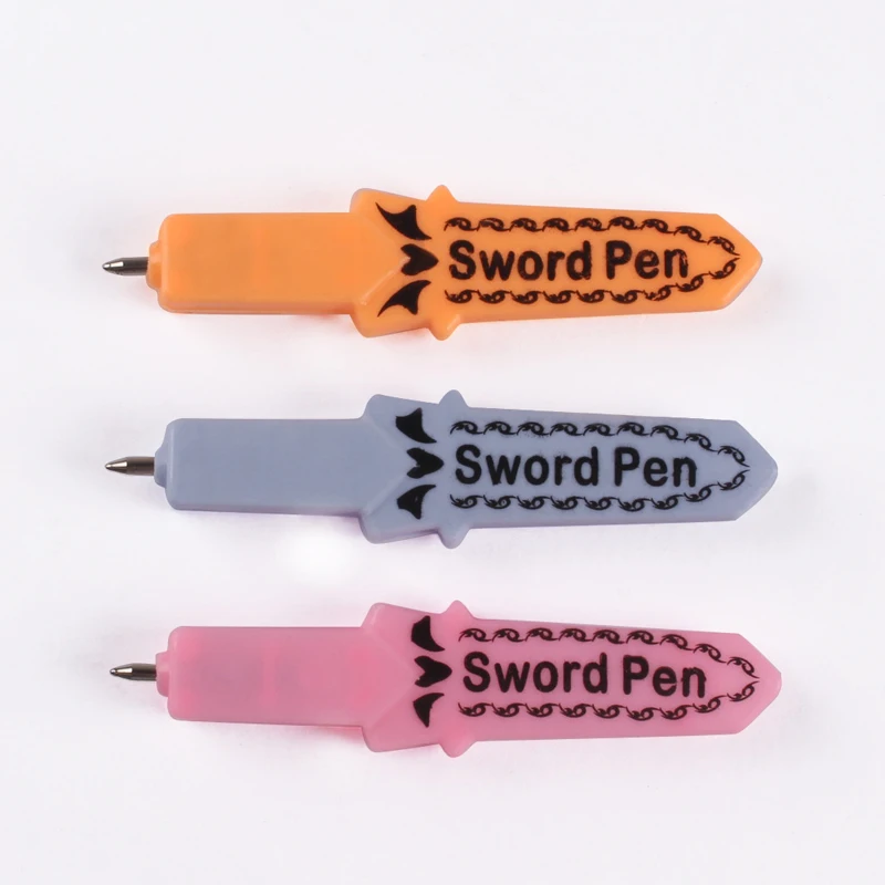 Best-selling Creative Mini Sword Shaped Plastic Ball Point Pen Kids Drawing Toys Student Toy School Supplies Gift pen
