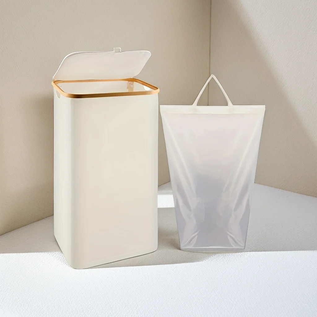 Large Capacity Laundry Bags Baskets with handles Folding Design with lid Resistant Foldable Bag Laundry Basket Storage hamper