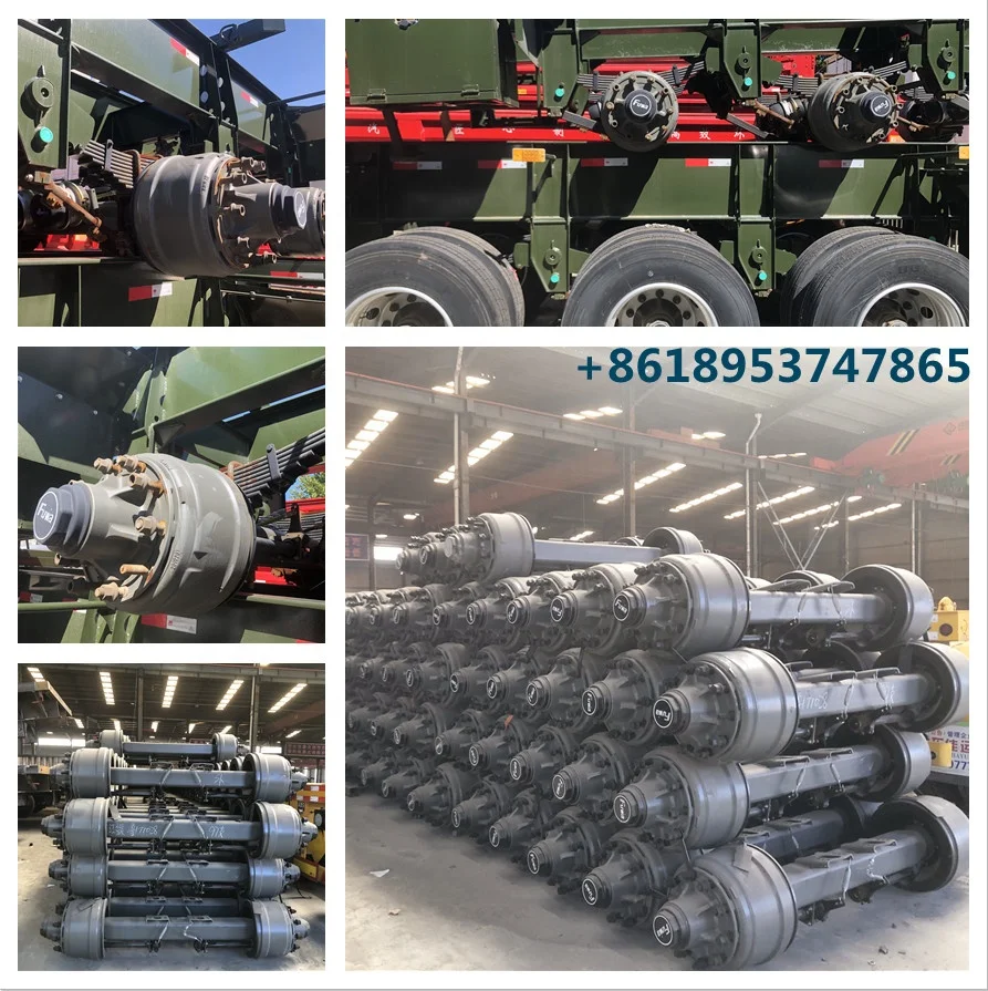 German type Axle 16t ton Semi-Trailer Parts High Quality Safety Trailer Axle